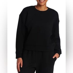 LAZYPANTS Women’s Double Knit Fleece Crewneck Sweatshirt – NWOT ✨